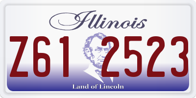 IL license plate Z612523