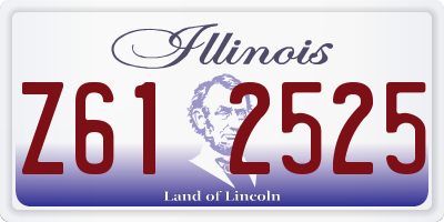 IL license plate Z612525