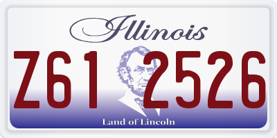 IL license plate Z612526