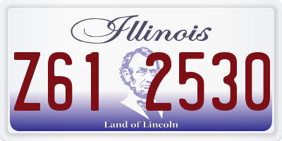 IL license plate Z612530