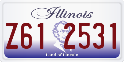 IL license plate Z612531