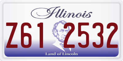 IL license plate Z612532