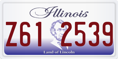 IL license plate Z612539