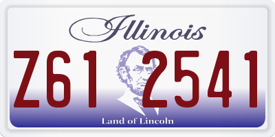 IL license plate Z612541