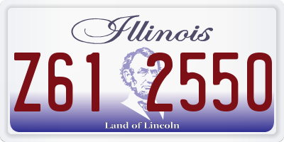 IL license plate Z612550