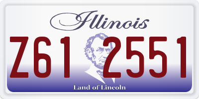 IL license plate Z612551