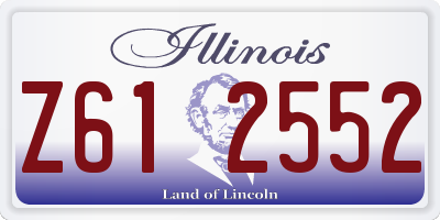 IL license plate Z612552