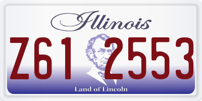 IL license plate Z612553