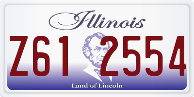 IL license plate Z612554