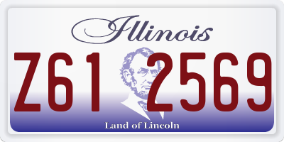 IL license plate Z612569