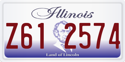 IL license plate Z612574