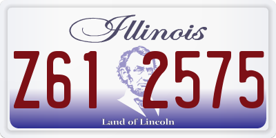 IL license plate Z612575