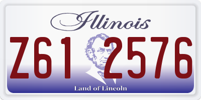 IL license plate Z612576