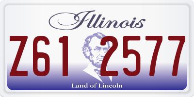 IL license plate Z612577