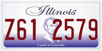 IL license plate Z612579