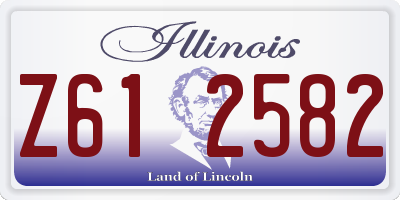IL license plate Z612582