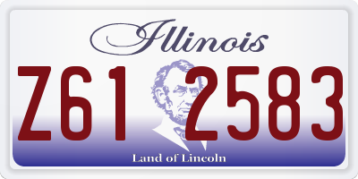 IL license plate Z612583