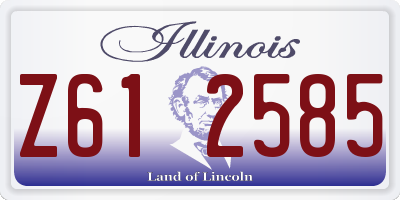 IL license plate Z612585