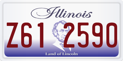 IL license plate Z612590