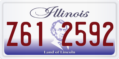 IL license plate Z612592