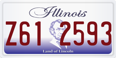 IL license plate Z612593