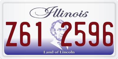 IL license plate Z612596
