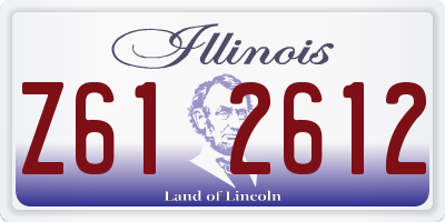 IL license plate Z612612