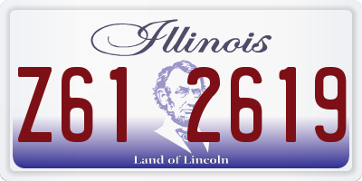 IL license plate Z612619