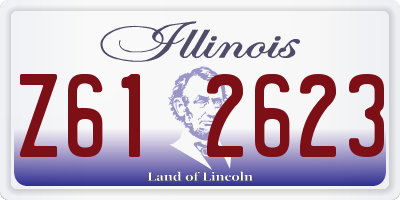 IL license plate Z612623