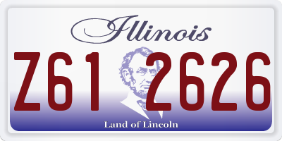 IL license plate Z612626