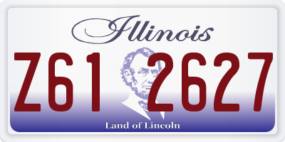 IL license plate Z612627