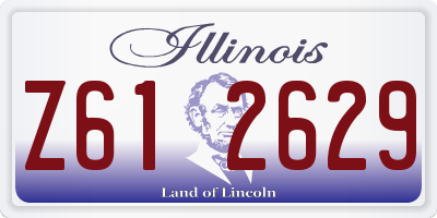 IL license plate Z612629