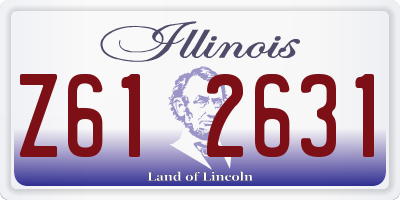 IL license plate Z612631