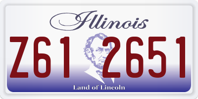 IL license plate Z612651