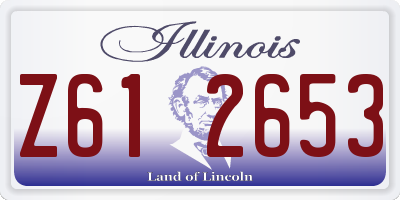 IL license plate Z612653