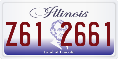 IL license plate Z612661