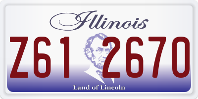 IL license plate Z612670