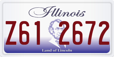 IL license plate Z612672