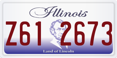 IL license plate Z612673