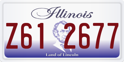 IL license plate Z612677