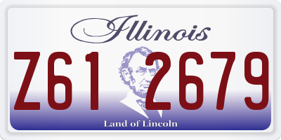 IL license plate Z612679
