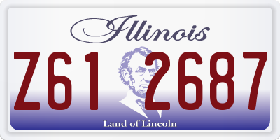 IL license plate Z612687