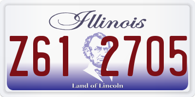 IL license plate Z612705