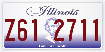IL license plate Z612711