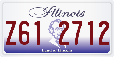 IL license plate Z612712
