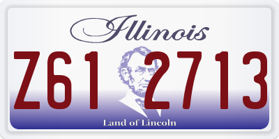 IL license plate Z612713