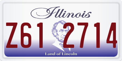 IL license plate Z612714