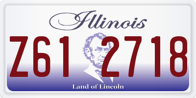 IL license plate Z612718