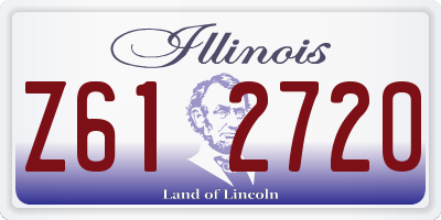 IL license plate Z612720