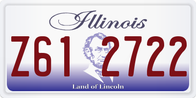 IL license plate Z612722